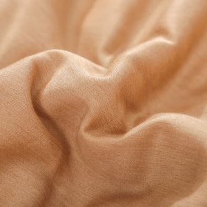 Premium Upgraded Non-Vacuum Bed Quilt All Seasons 100% Cotton Filled Comforter (Golden Brown)
