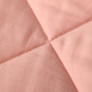 All Season 100% Cotton Quilted Comforter (Pink)